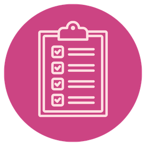 icon with check list