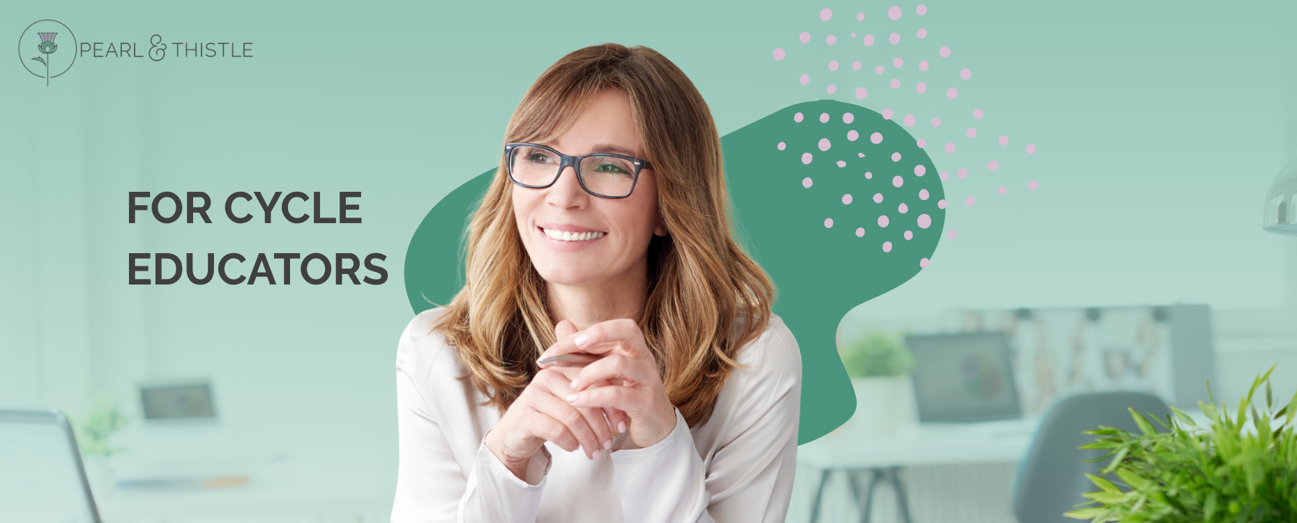 computer shows christina valenzuela presenting a video course text reads "for individuals and families"