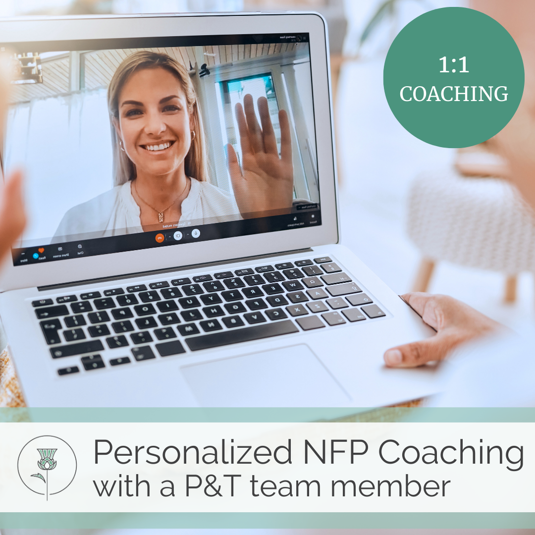personalized NFP coaching with a pearl and thistle team member